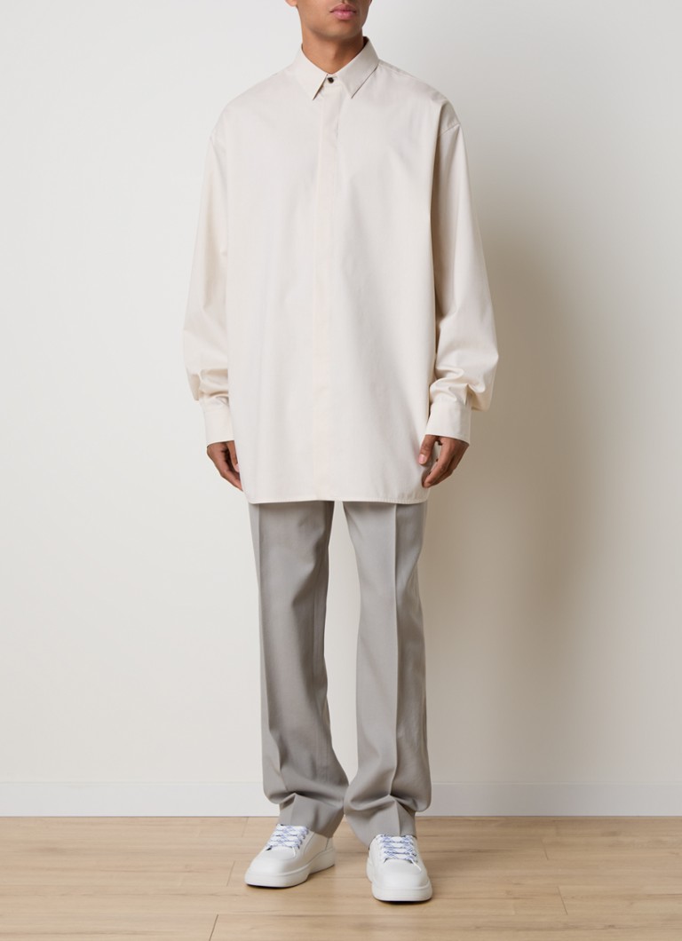Fear of God Vented oversized fit shirt in wool blend