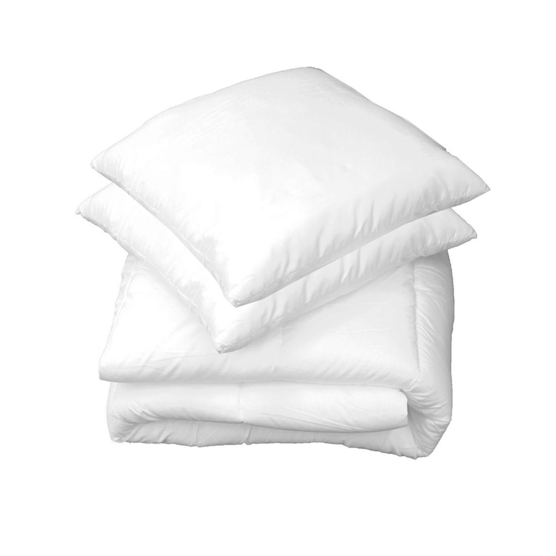 Bettdecke + Kopfkissen, SET Steppdecke + 2x Kopfkissen 60x60cm Kissen, dynamic24, 3tlg. Premium Bettenset 1 oder 2 Personen Bettdecke Zudecke