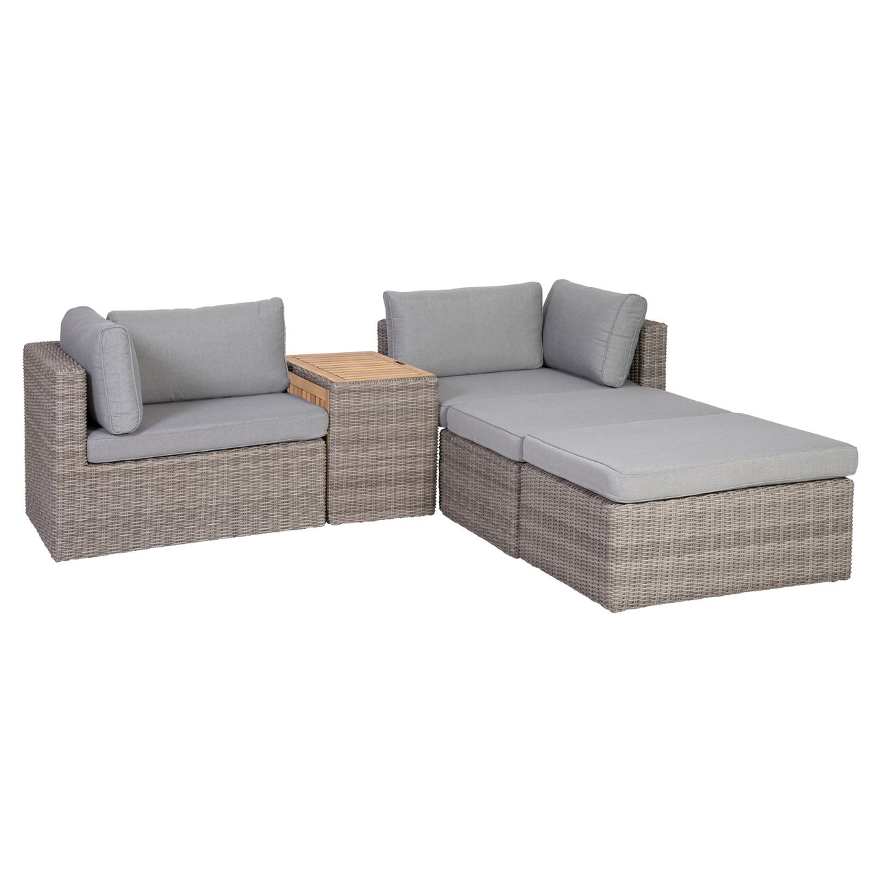 greemotion Lounge Olea Holz, mit Teak-Holz
