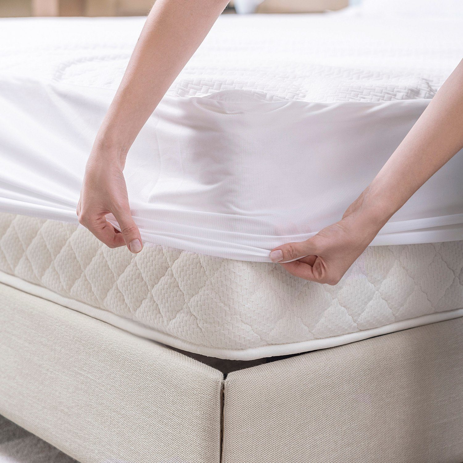 Matratzenschoner wasserdicht Abakuhaus, Hergestellt aus gewebten jacquart polyester mit wasserfester
