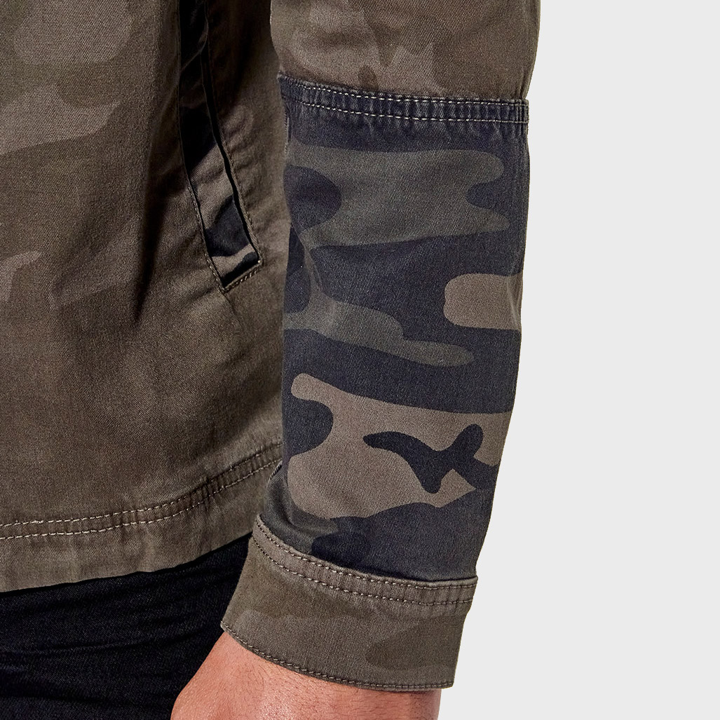 ASAP  Veste en jean régular kaki camouflage  Homme