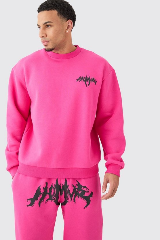 Oversize Homme Sweatshirt-Trainingsanzug