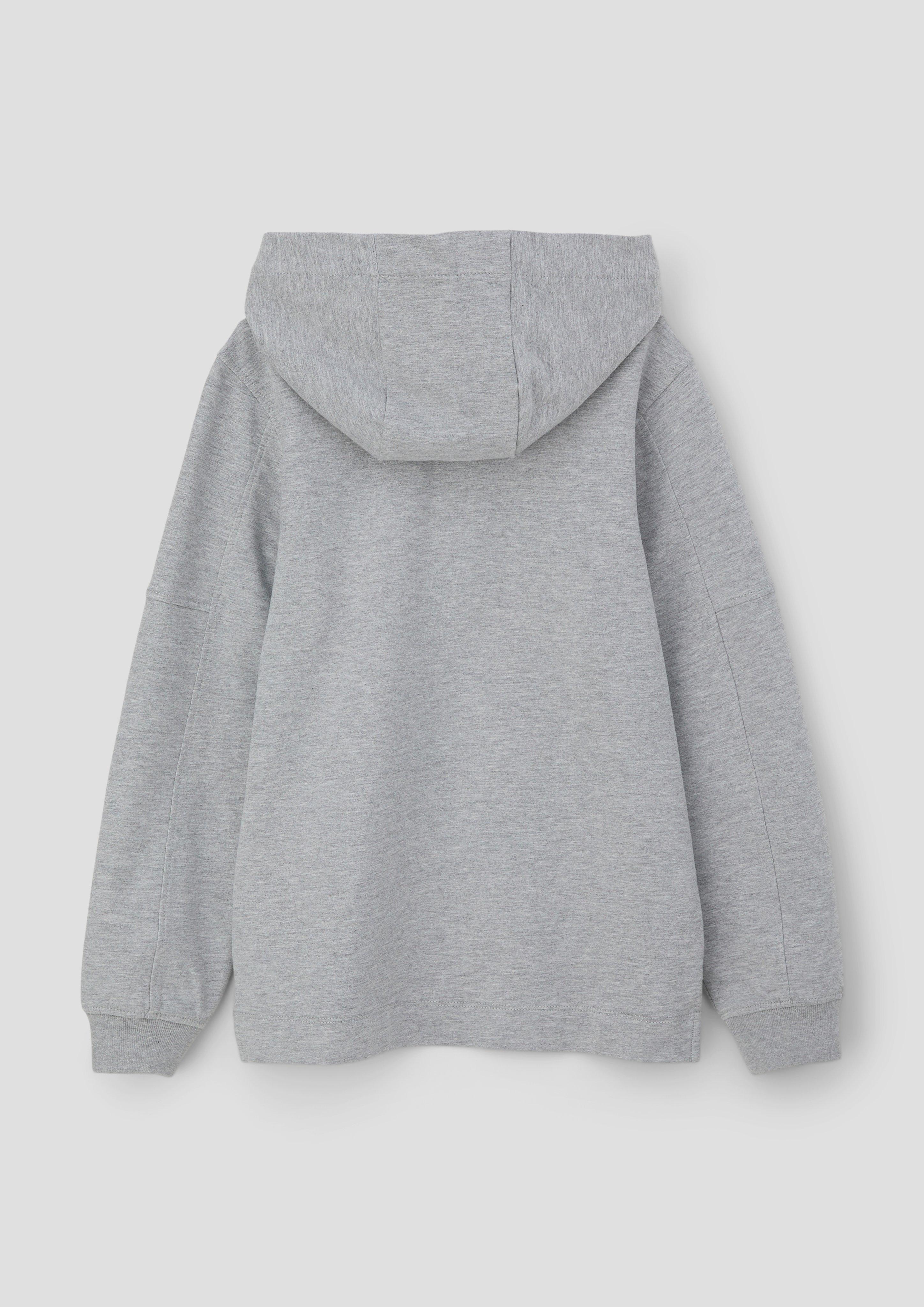 Kapuzensweatshirt mit Teilungsnähten  2134026-9400