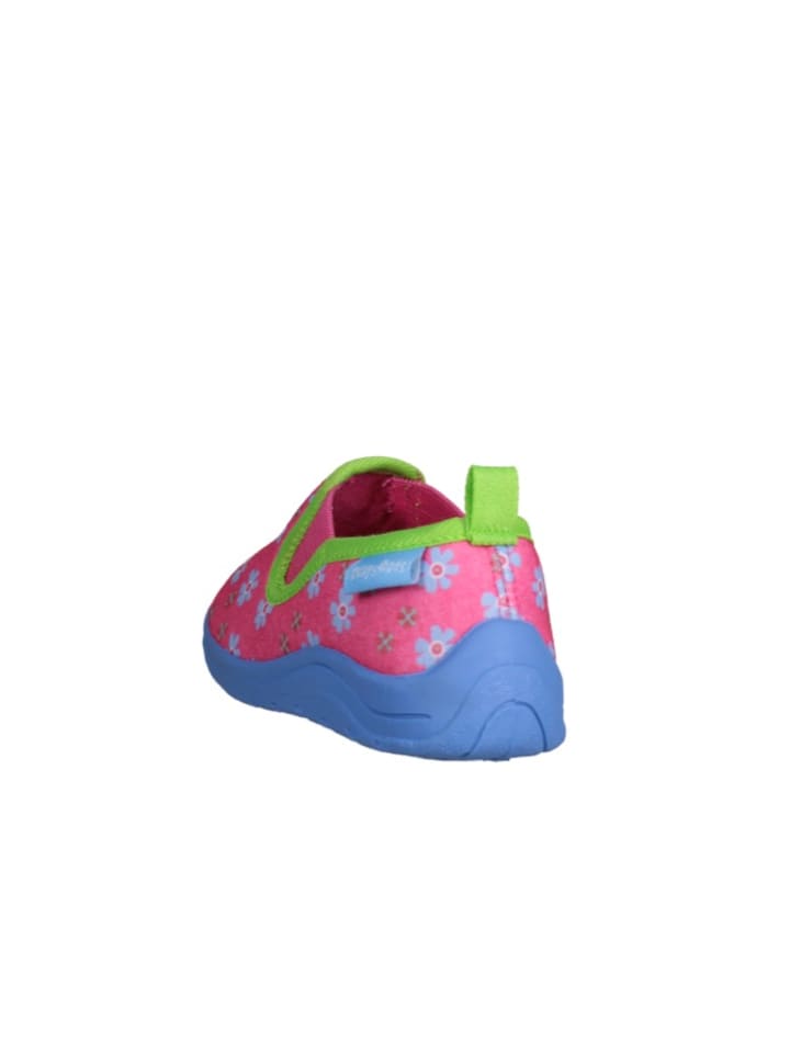 Playshoes Hausschuh Blumen in Pink günstig kaufen