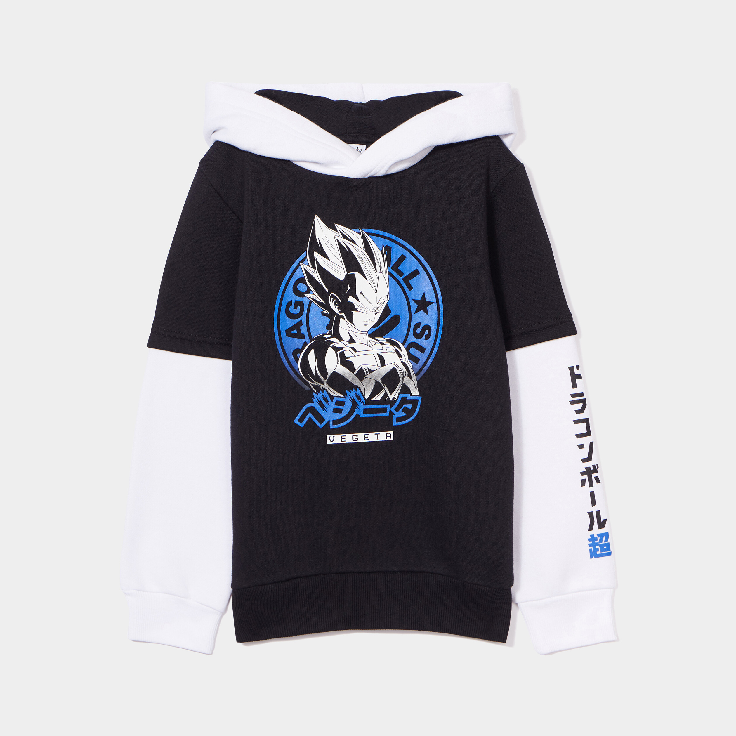Sweat à capuche hoodie Dragon Ball Z noir garçon | La Halle