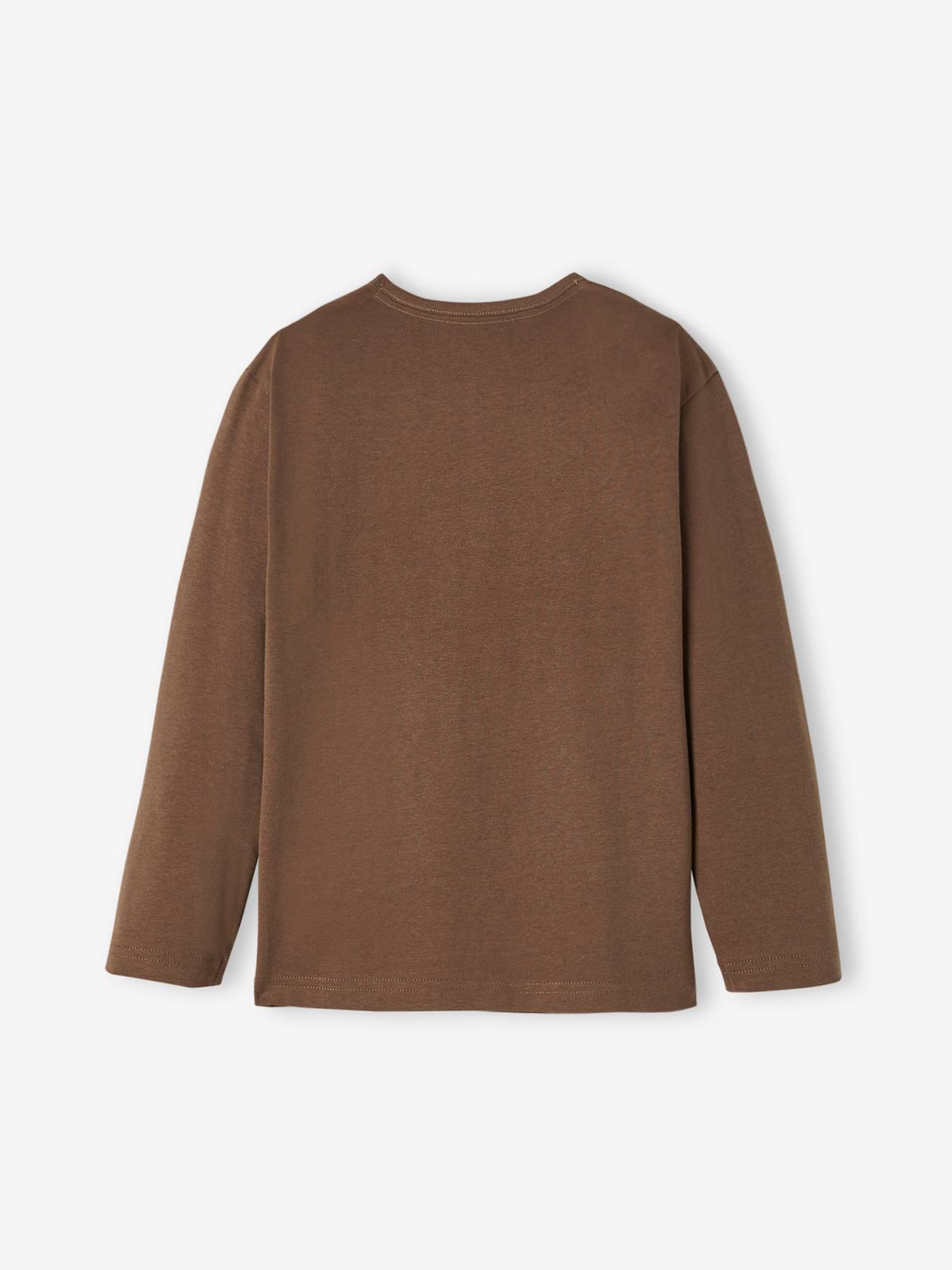 T-shirt motif ludique garçon marron