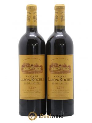 Château Lafon Rochet 4ème Grand Cru Classé  2007 - Lot de 2 Bouteilles