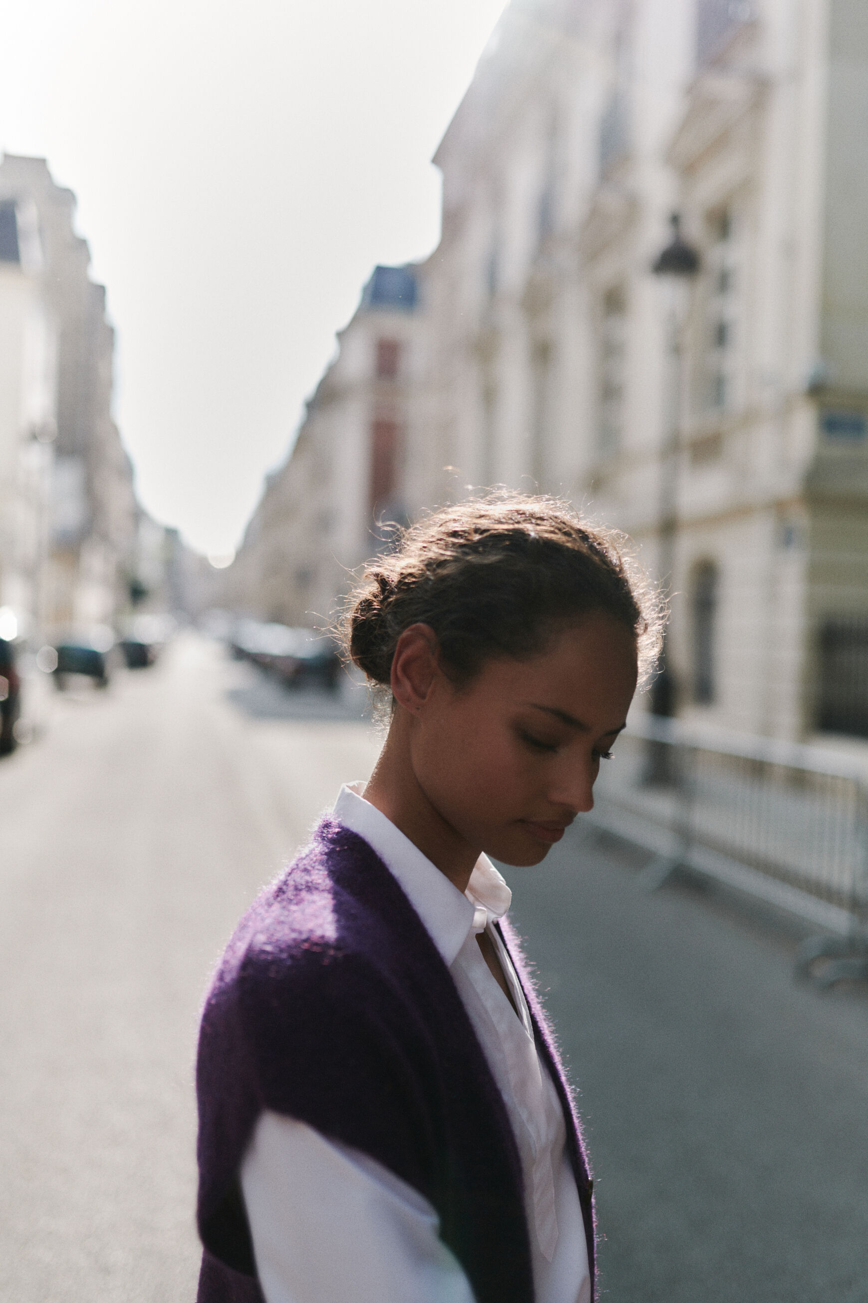 gilet melanie violet femme