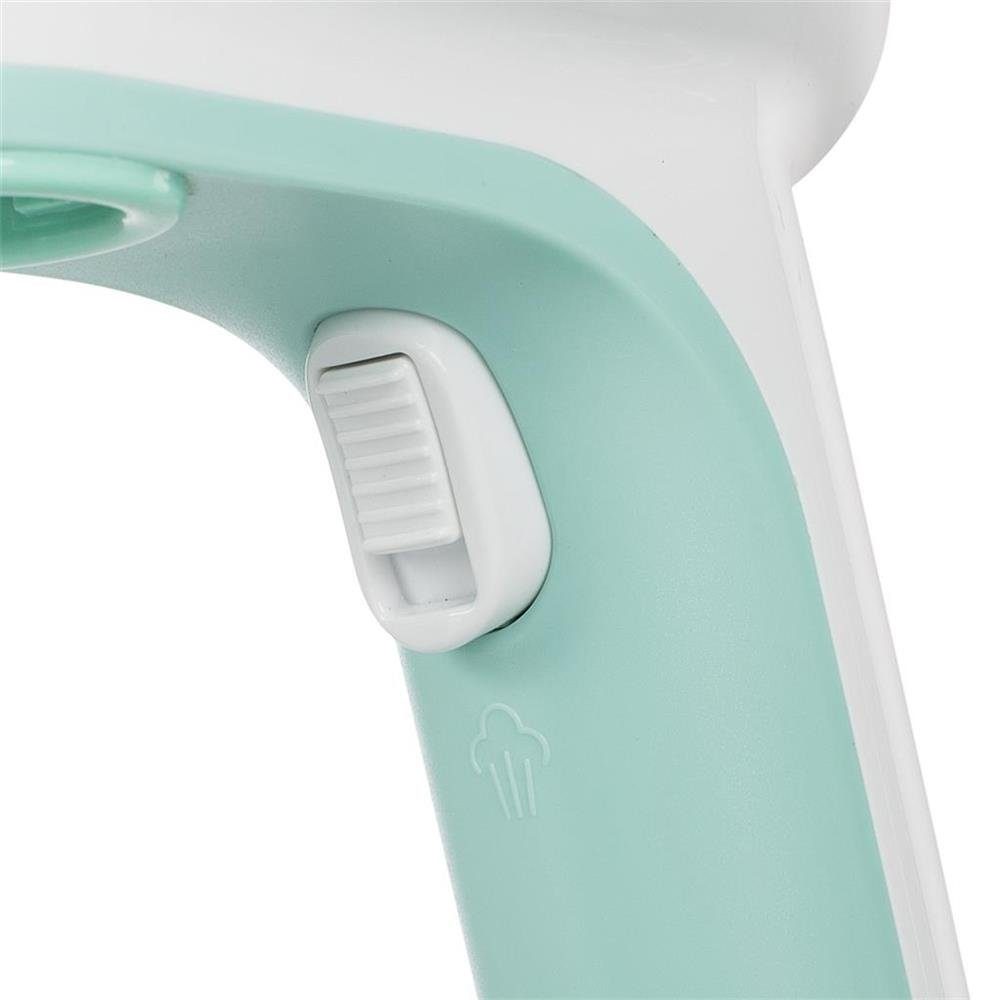 PRINCESS Dampfbürste Hand Dampfglätter, 1600 Watt, Textil Dampfreiniger, Bekleidungsdämpfer, weiß, türkis