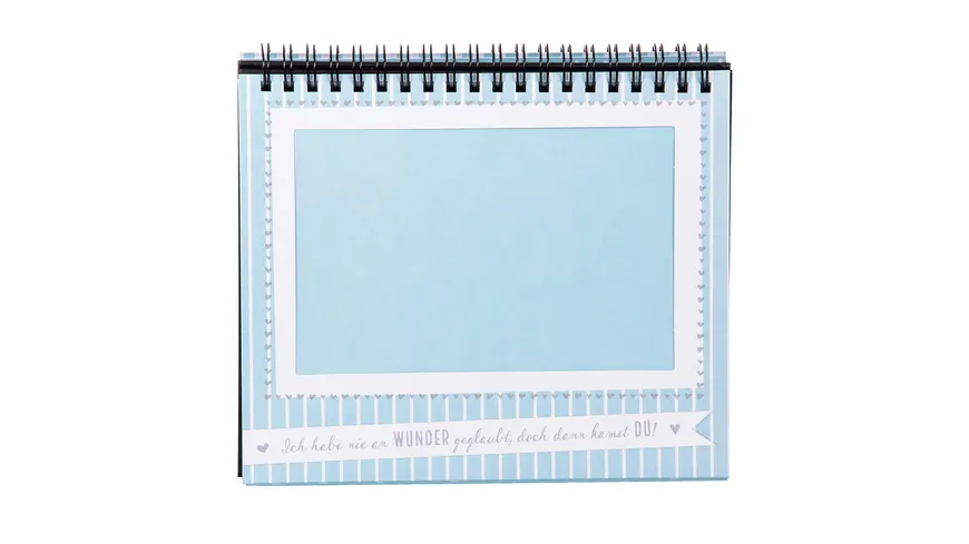goldbuch Tischaufsteller Sweetheart blau für 12 Fotos 10x15 cm