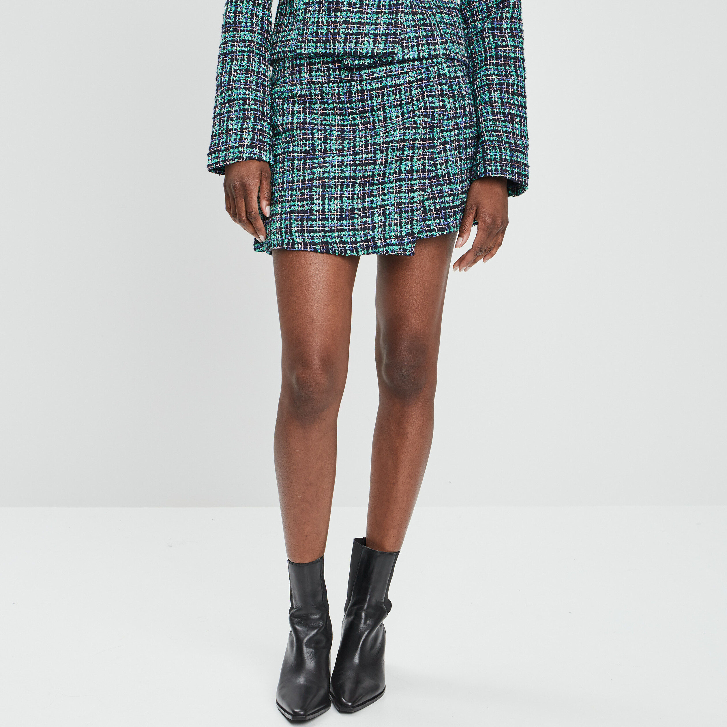 Jupe-short droite bleu femme | La Halle
