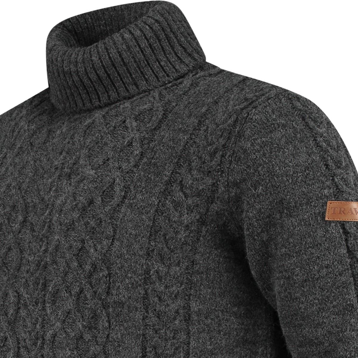 Travelin' Coll Oulu dunkelgraue Herren Pullover
