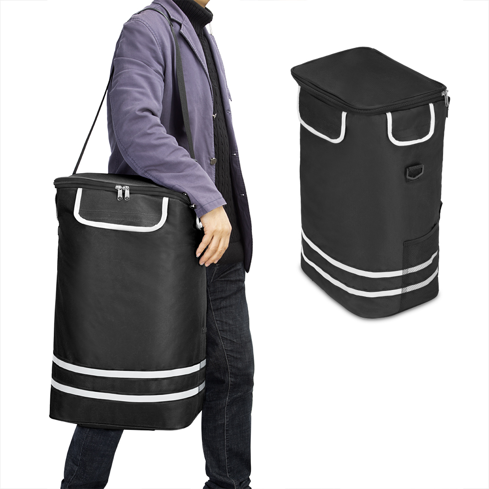 Monzana Einkaufstrolley Alu 35l 54 x 31 x 24cm schwarz