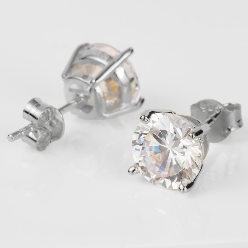 Jacques Lemans Boucles d'oreilles à fermoir à poussette 925 Argent Boucles d'oreilles