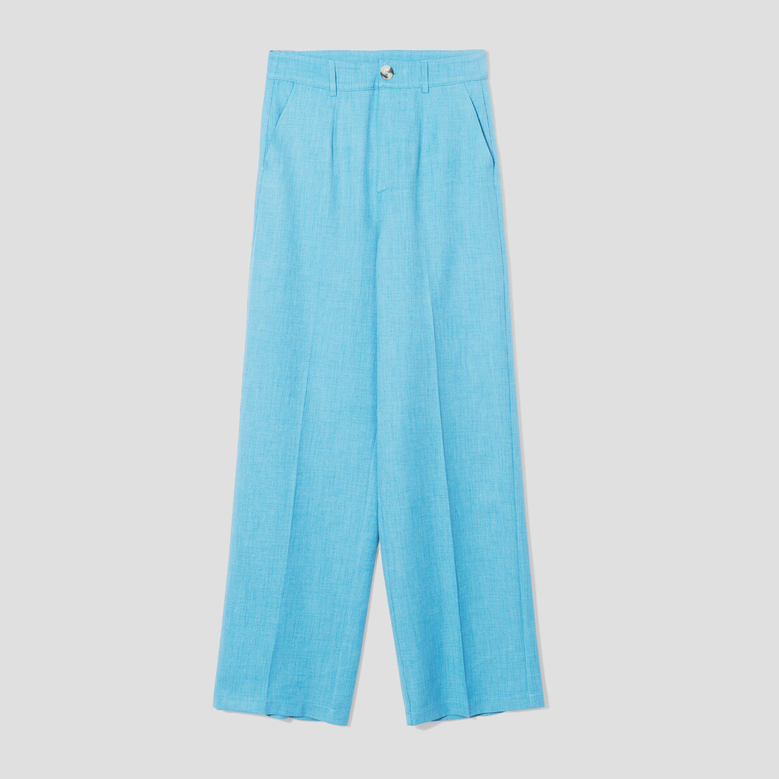 Pantalon city large bleu femme | Cache Cache