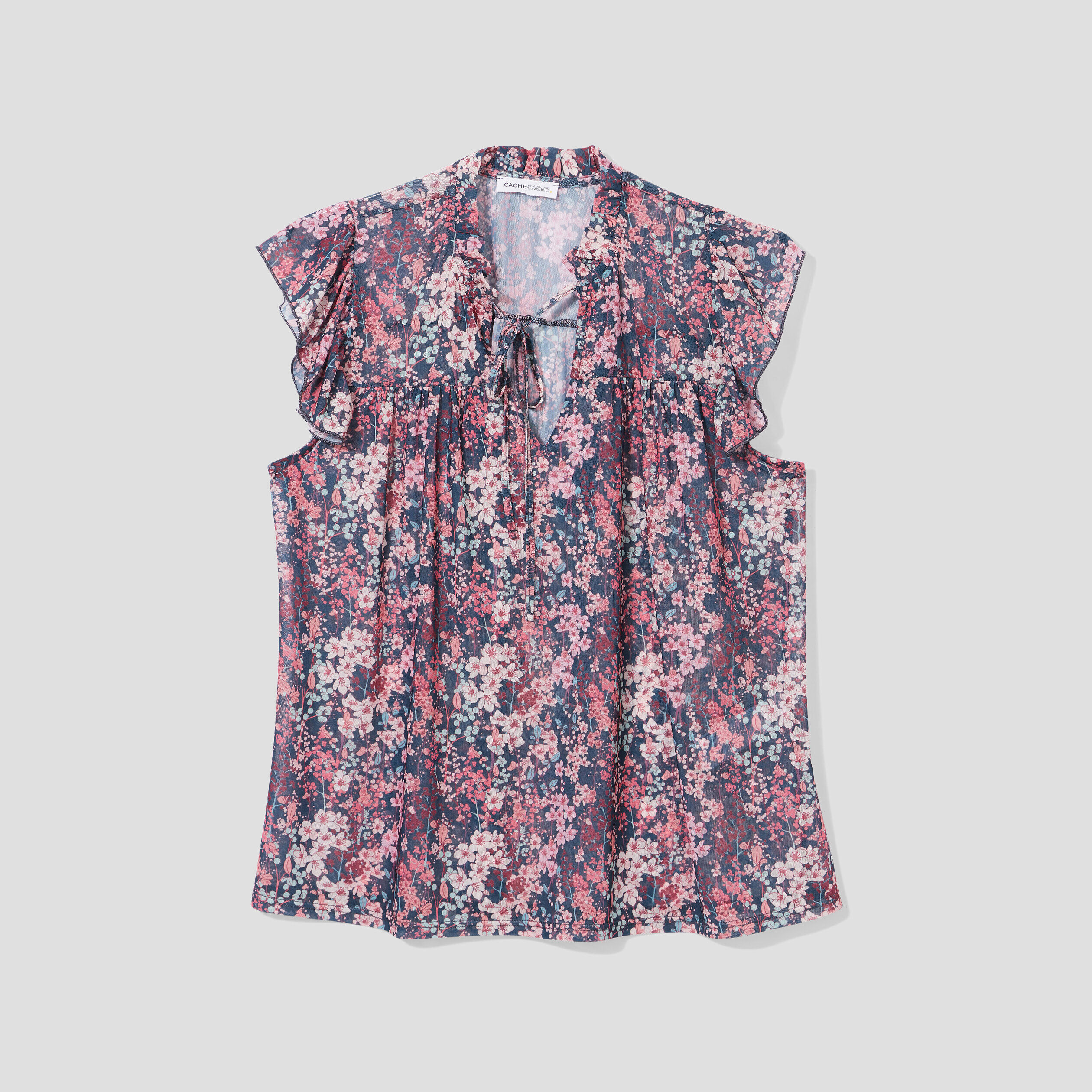 Blouse manches courtes noir femme | Cache Cache