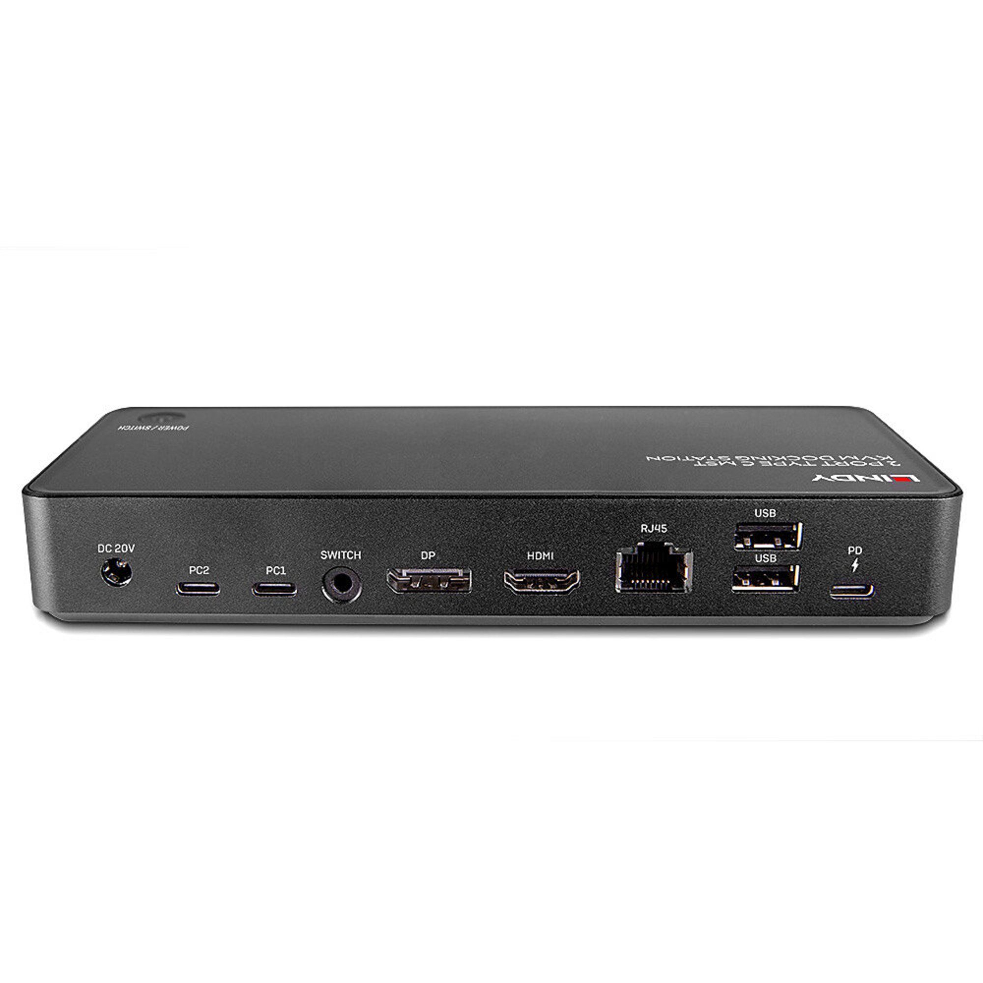 Lindy Laptop-Dockingstation Lindy 2 Port Typ C MST KVM Docking, Dockingstation