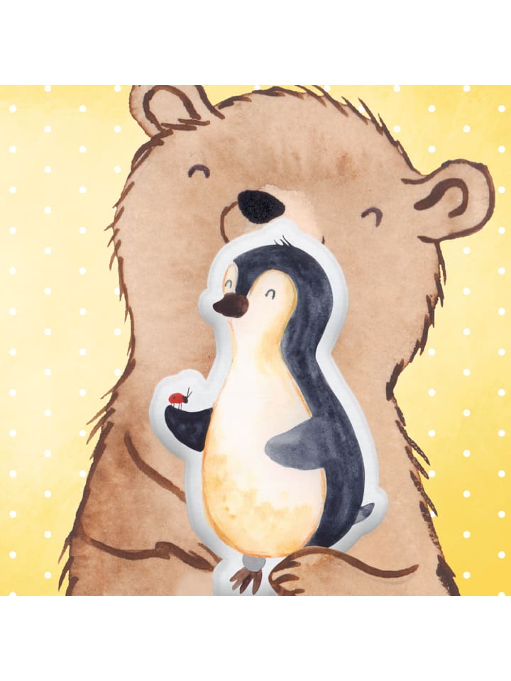 Mr. & Mrs. Panda Kissen Kuscheltier Pinguin Marienkäfer ohne Spruch in Weiß günstig kaufen