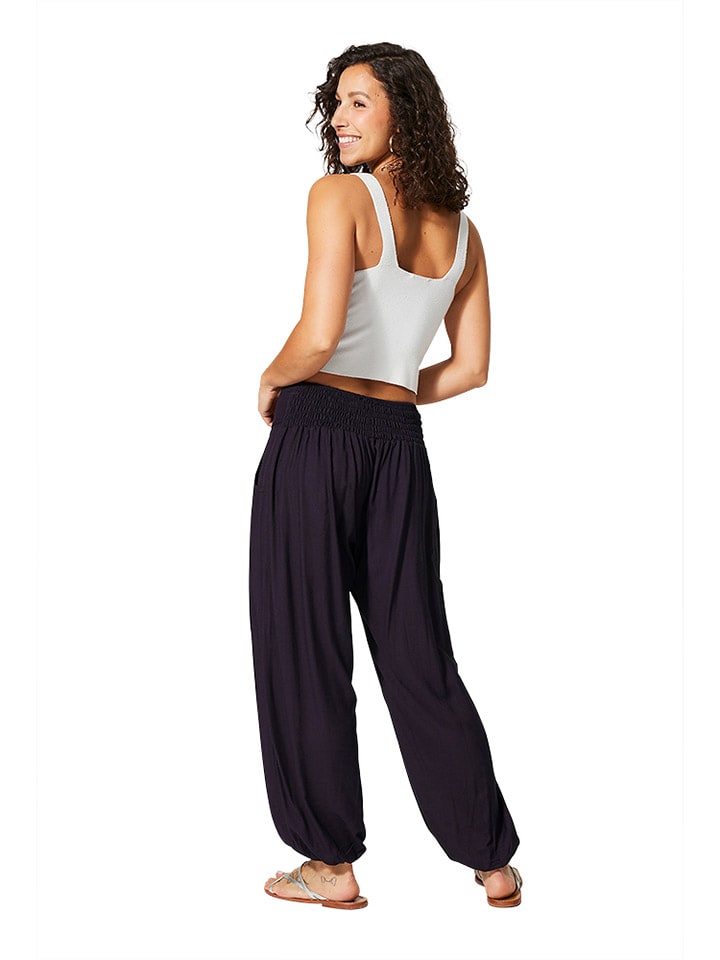 Aller Simplement Stoffhose in Schwarz günstig kaufen