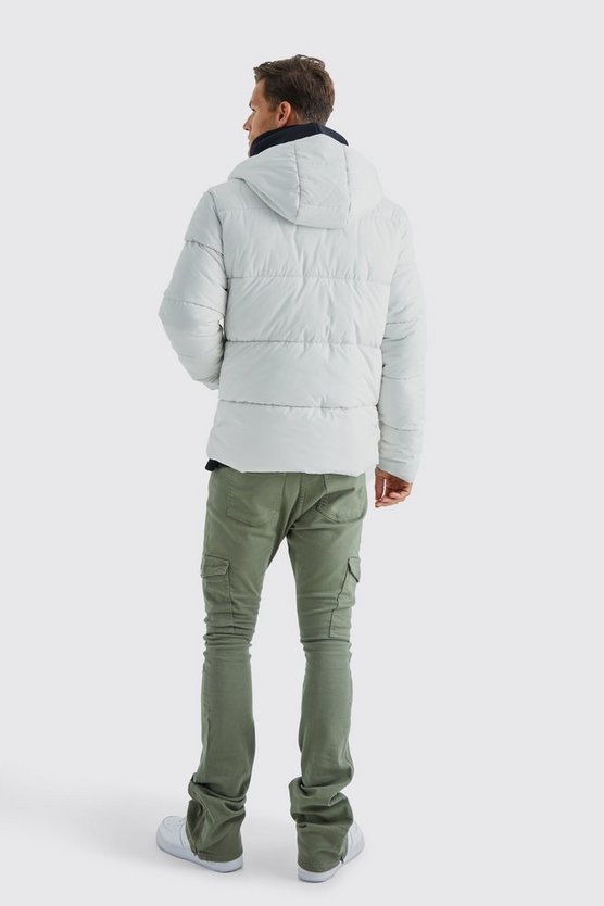 Tall matte Steppjacke