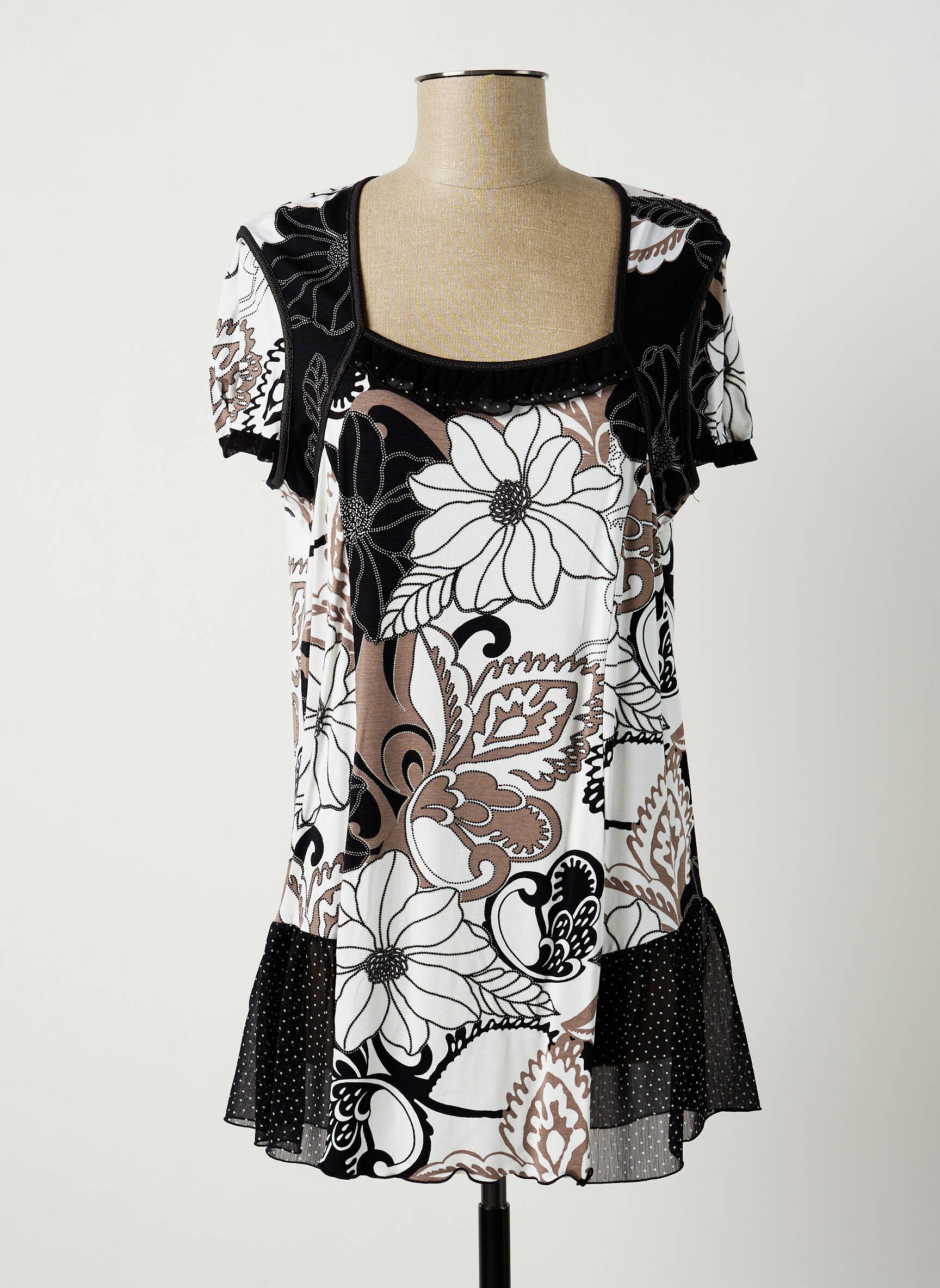 Jumfil Tuniquemanchecourte Femme couleur noir