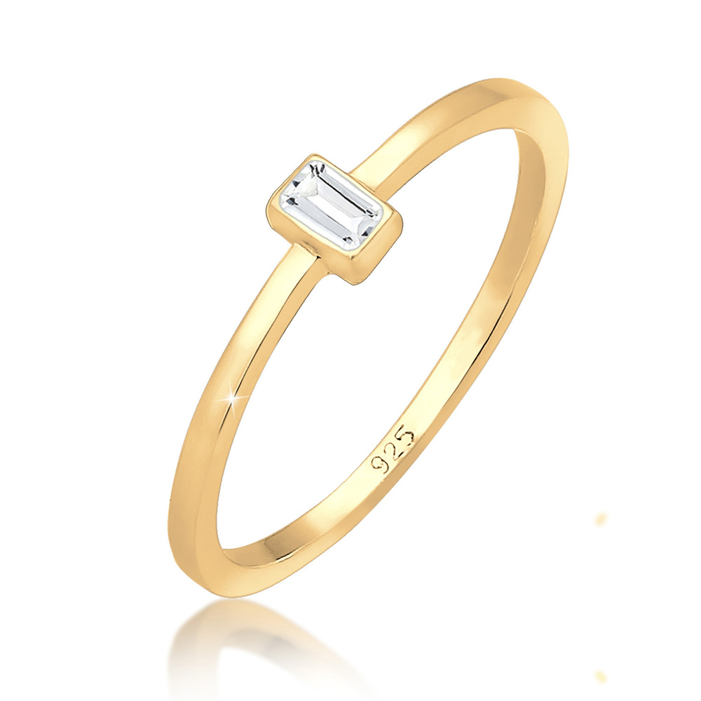Elli PREMIUM Elli PREMIUM Bague dames avec pierre Geo Topaz Vintage en argent sterling 925 Bague