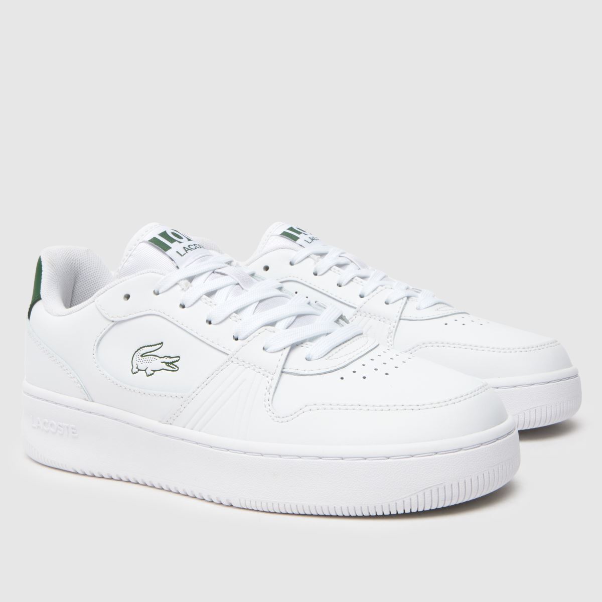 Lacoste – L001 – Vita och gröna träningsskor