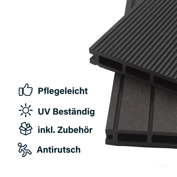 WPC-Terrassendielen SAMANA, 6 m², anthrazit