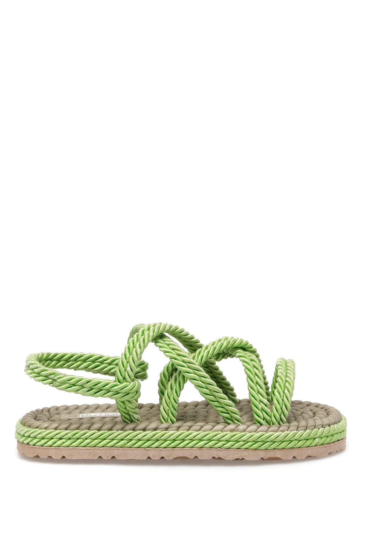 Butigo  Grüne flache Sandalen für Damen