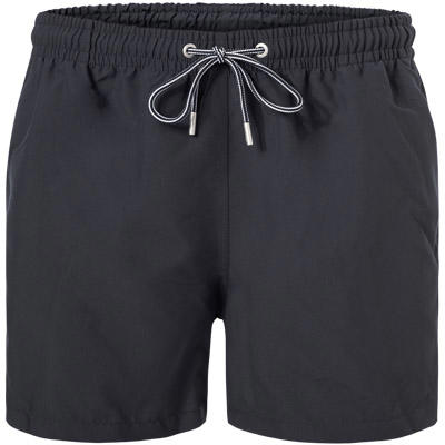 HOM, Badeshorts, Mikrofaser, schwarz