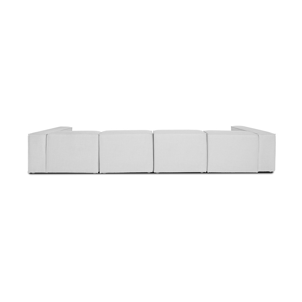 Home Deluxe Modulares Sofa VERONA - XL hellgrau