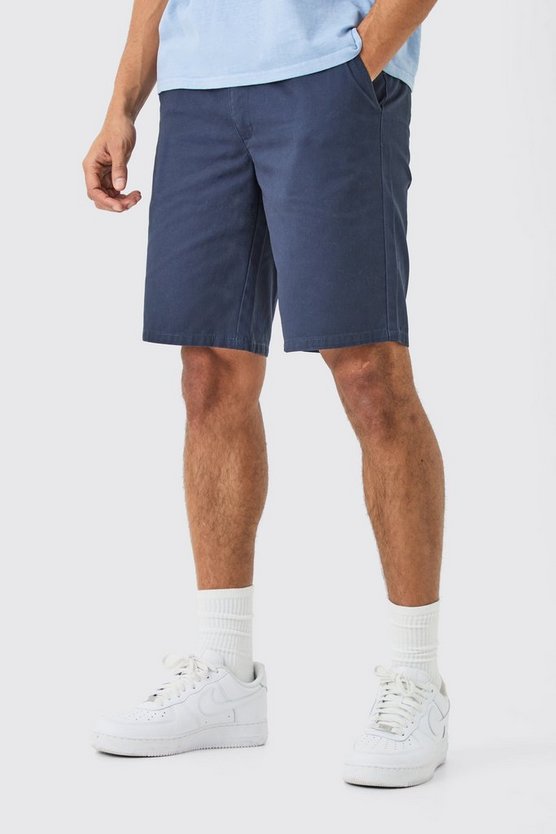 Lockere dunkelblaue Shorts