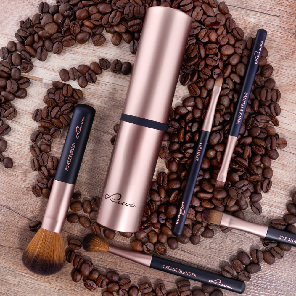 luvia Travel Set - Cappuccino Kit Pinceaux de Voyage
