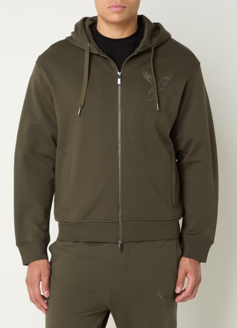 Kurtka dresowa Armani Exchange z haftem