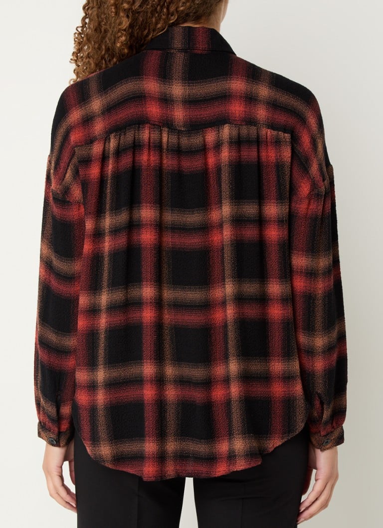 Bella Dahl Blouse with check pattern and texture