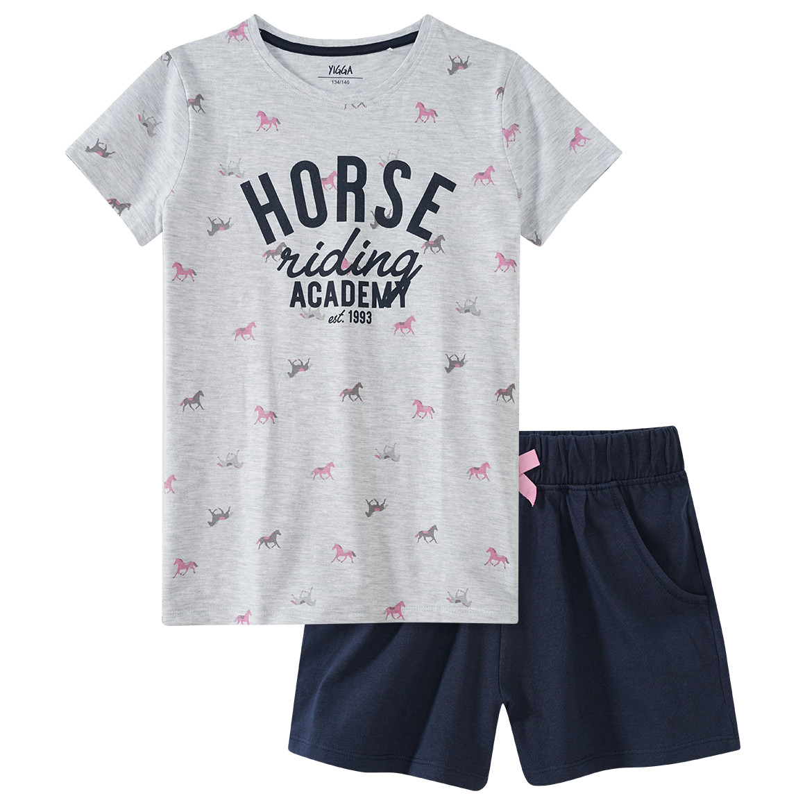 Mädchen Shorty mit Pferde-Motiven