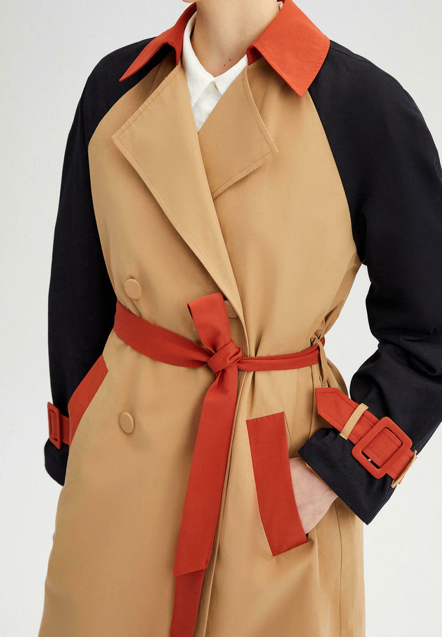Touché Privé BLOCK COLORED- Gabardina