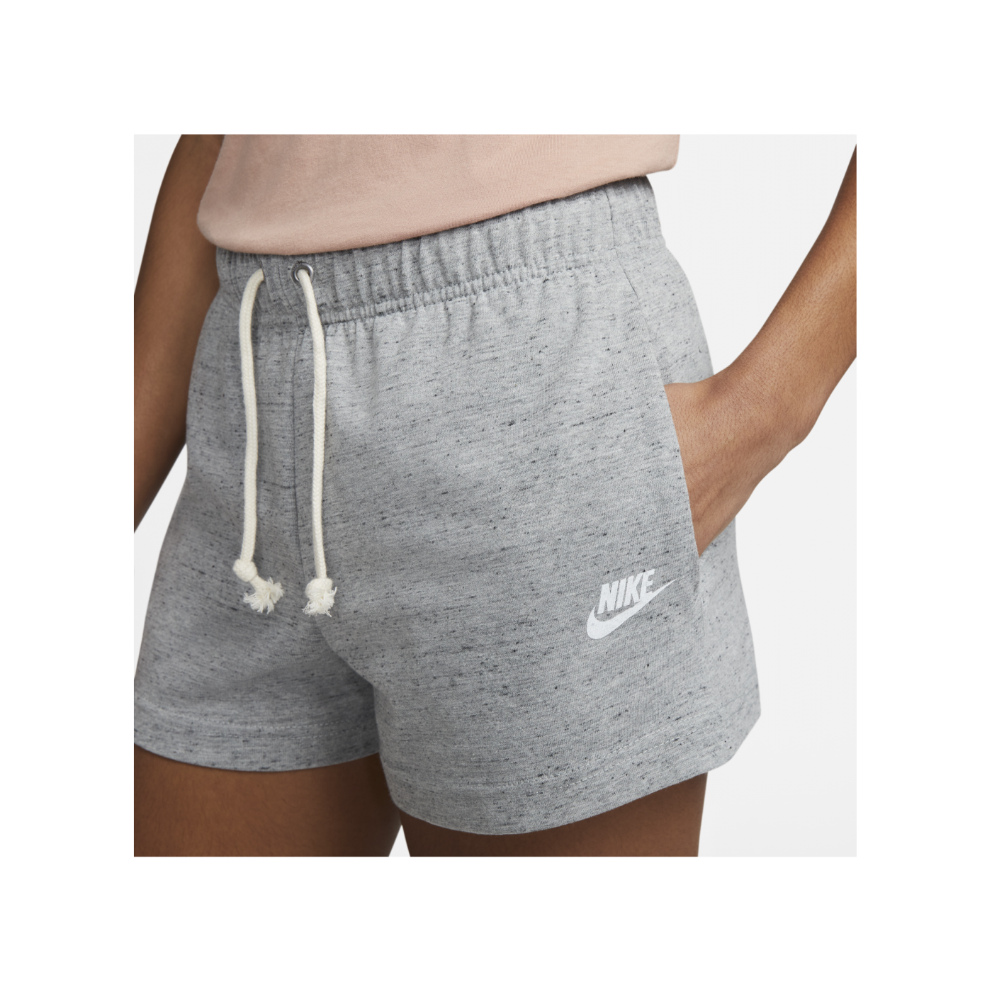 Nike Gym Vintage Short Damen Grau Weiss F063