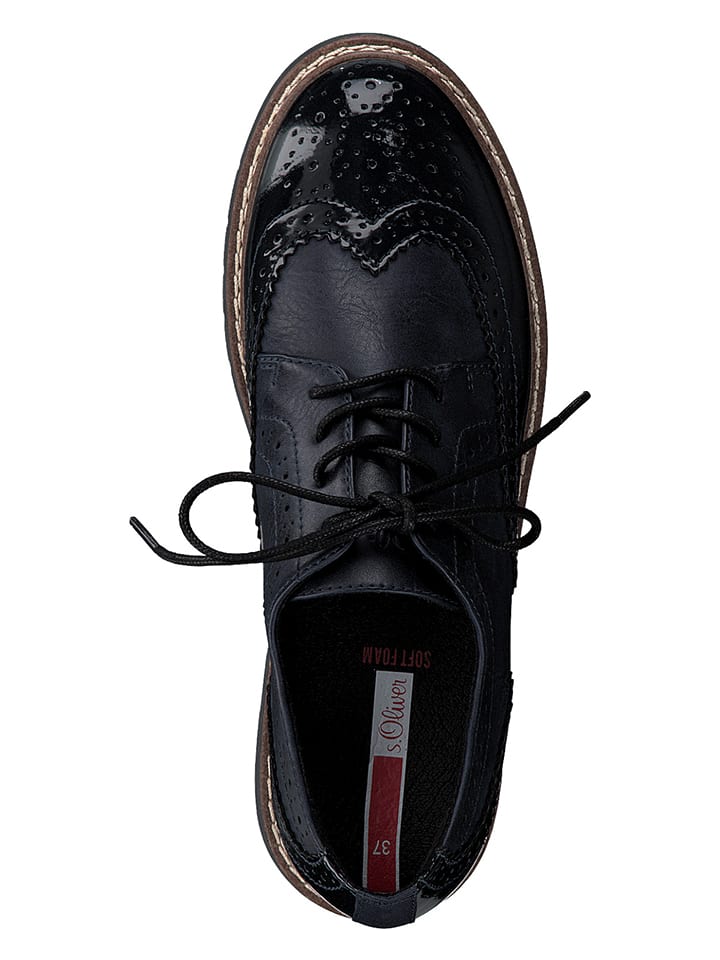 s.Oliver Schnürschuhe in Dunkelblau günstig kaufen