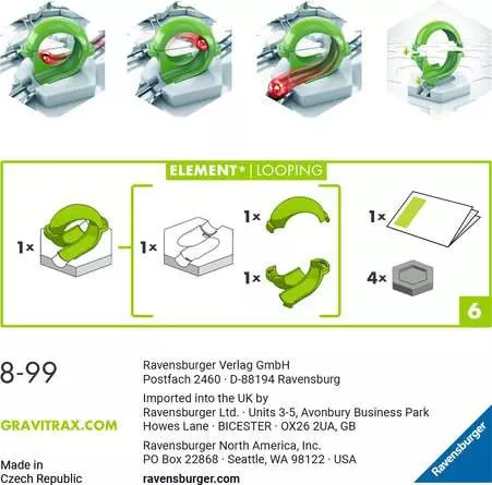 GraviTrax Element Looping - Kugelbahn-Erweiterung für Kinder ab 8 Jahren