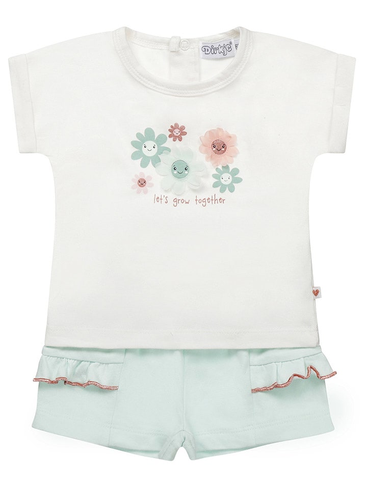 Dirkje 2tlg. Outfit in Weiß/ Grün günstig kaufen