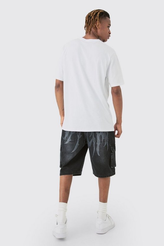 Tall Baseball T-Shirt in Weiß