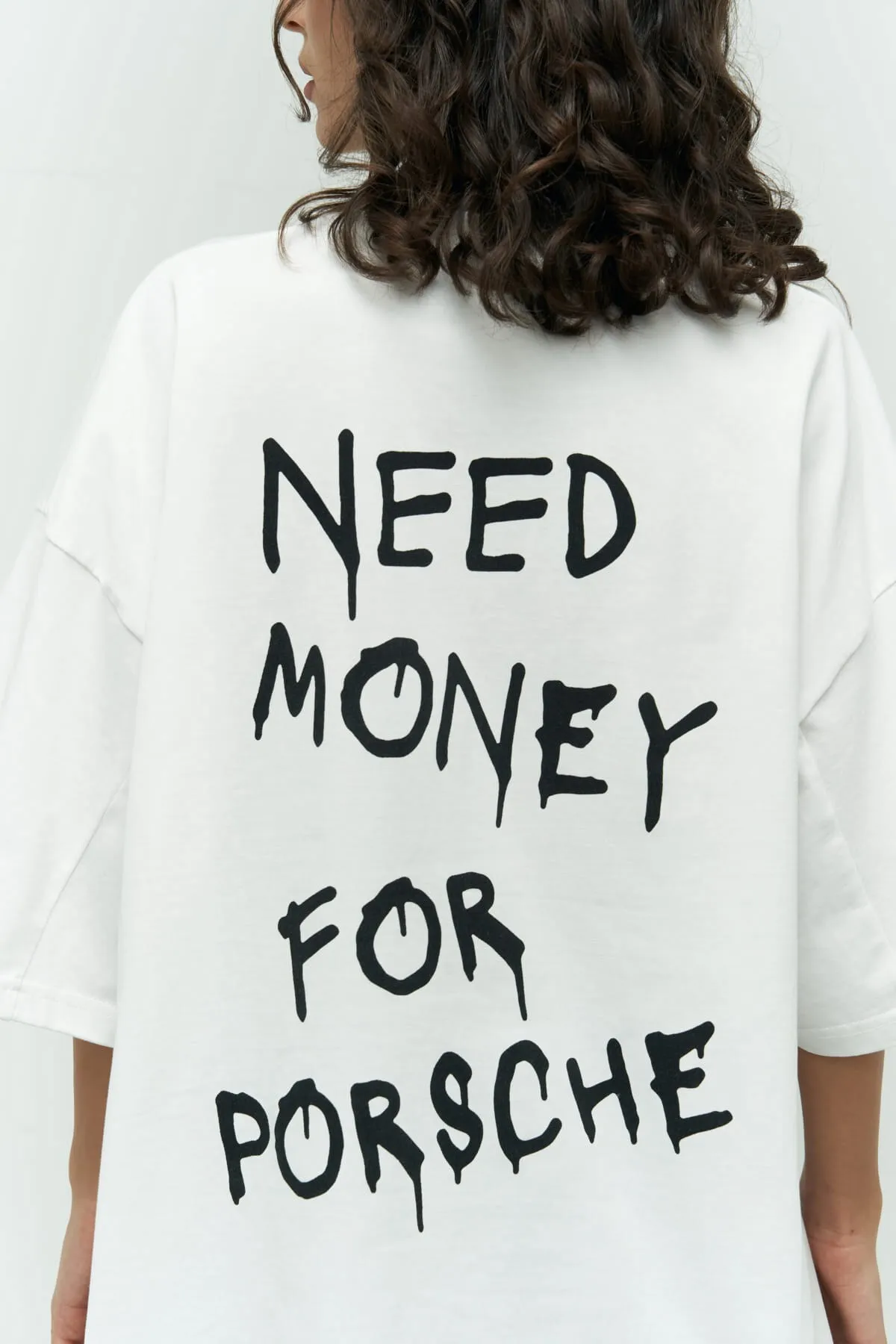 MAİ COLLECTİON  T-Shirt - Weiß - Oversized