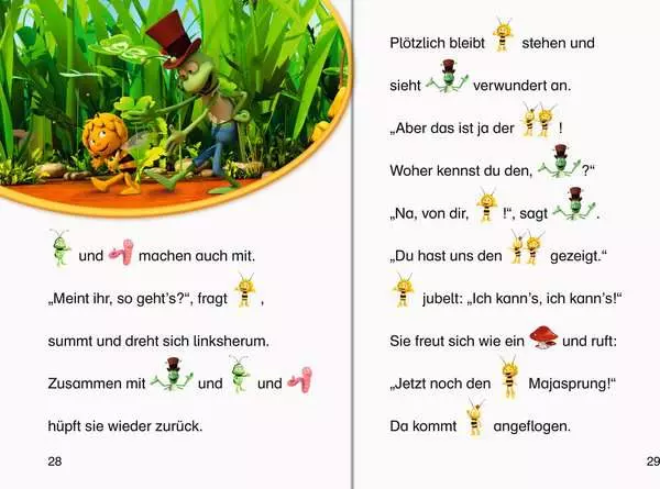 Die Biene Maja: Der Bienentanz - Zum Lesenlernen