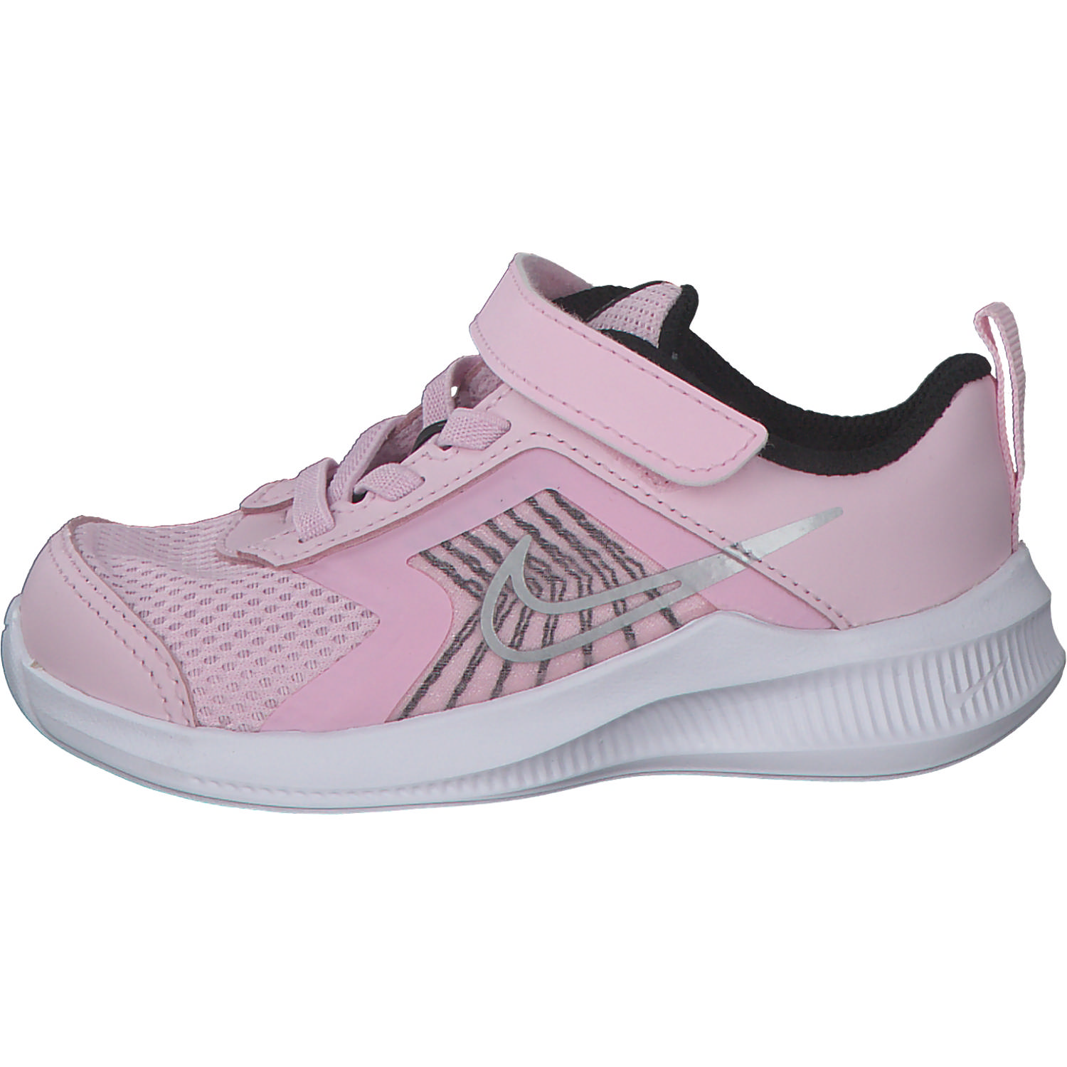 Nike Downshifter 11 CZ3967, Halbschuhe (Kinder), Kinder, pink foam/metallic silver-blac