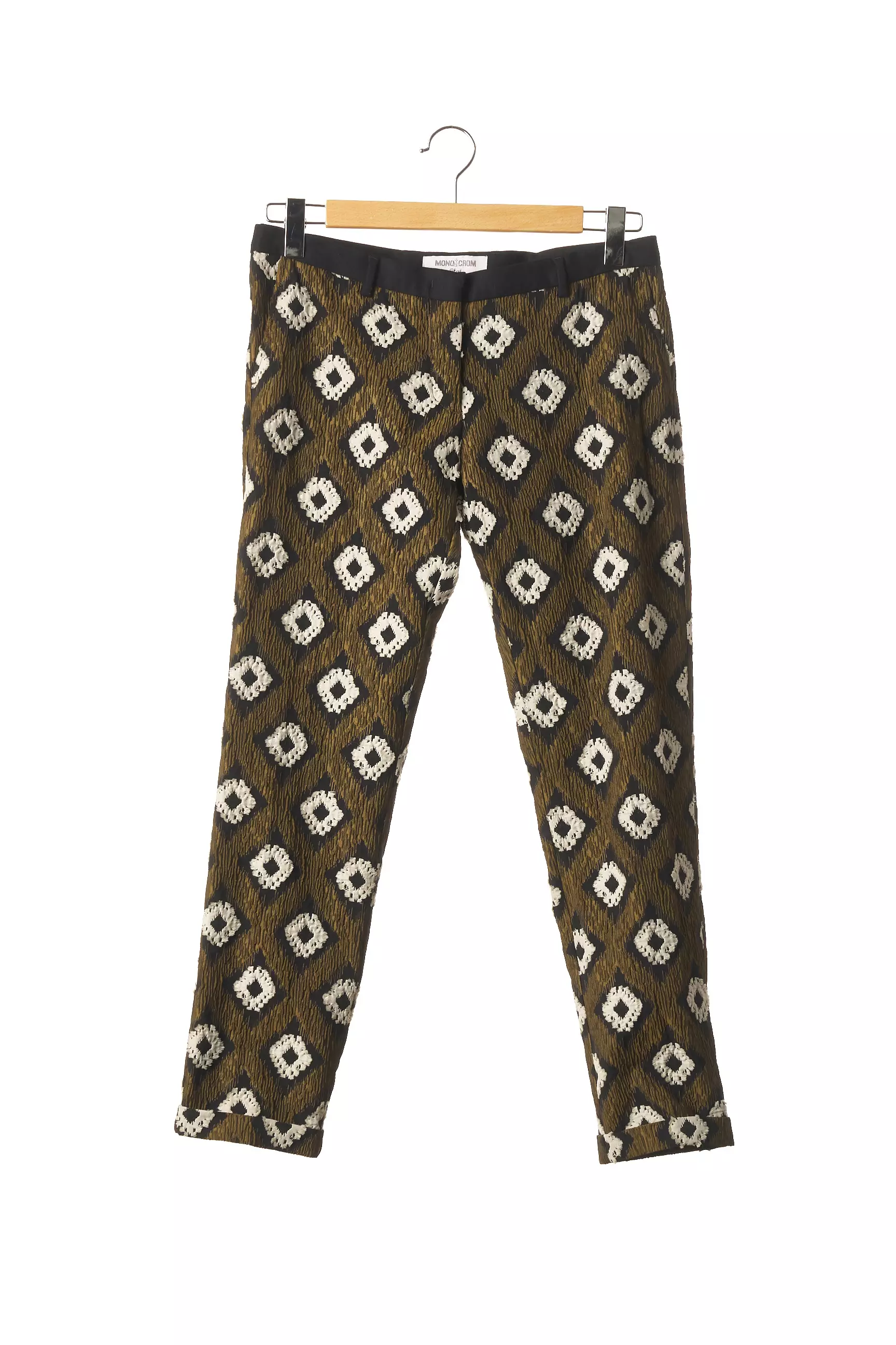 Monocrom Pantalons Droits Femme couleur marron