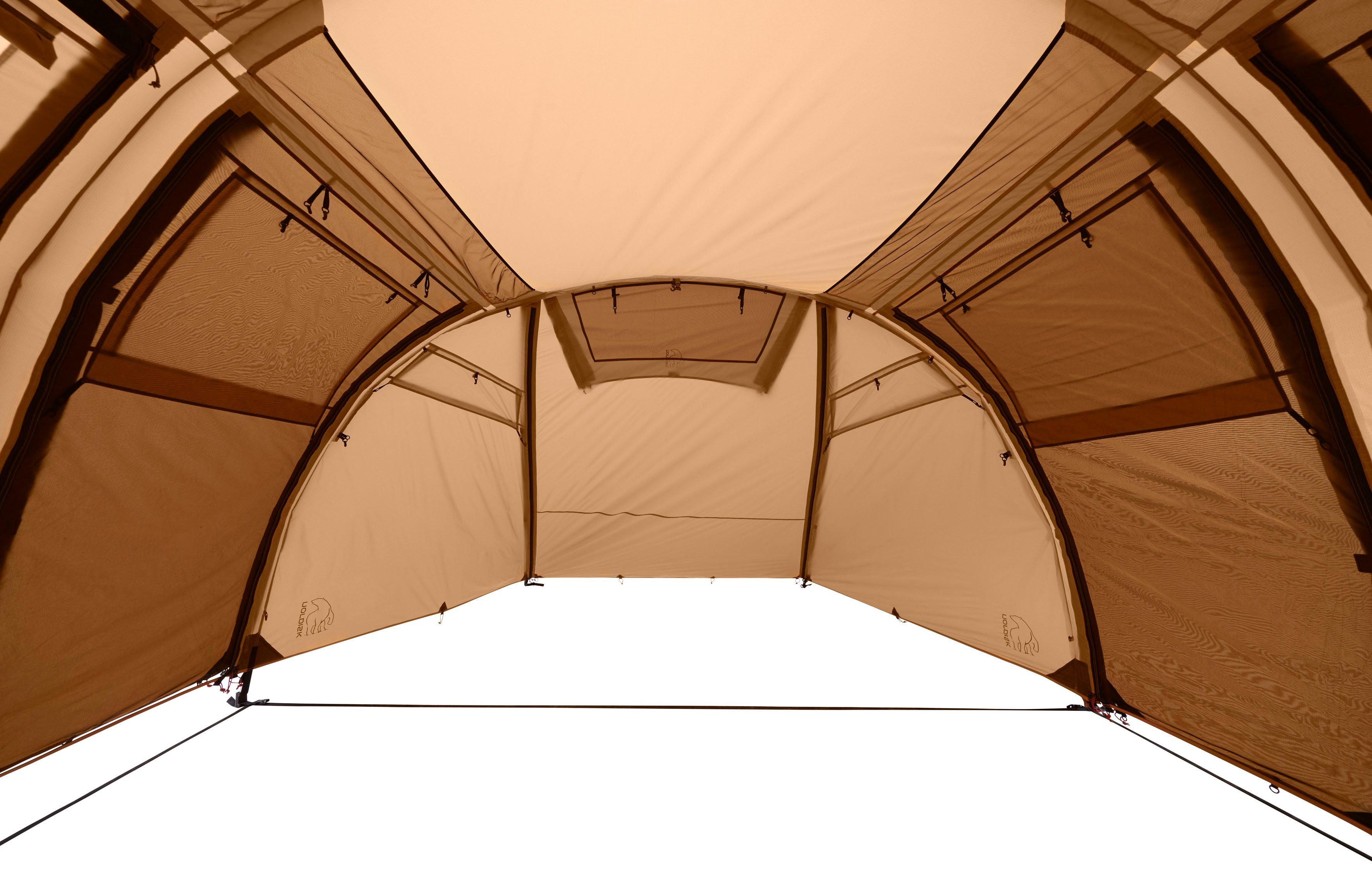 Nordisk Gruppenzelt Reisa 6 PU Tent Cashew/Brown, Personen: 6 (Packung, 1 tlg)