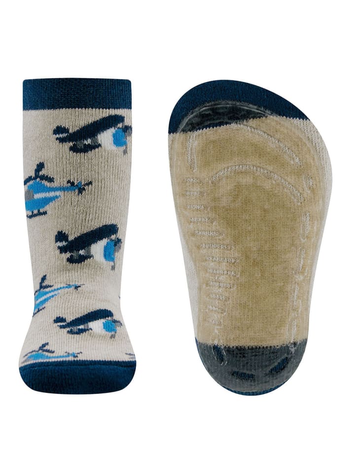ewers Stoppersocken Flugzeuge in beige günstig kaufen