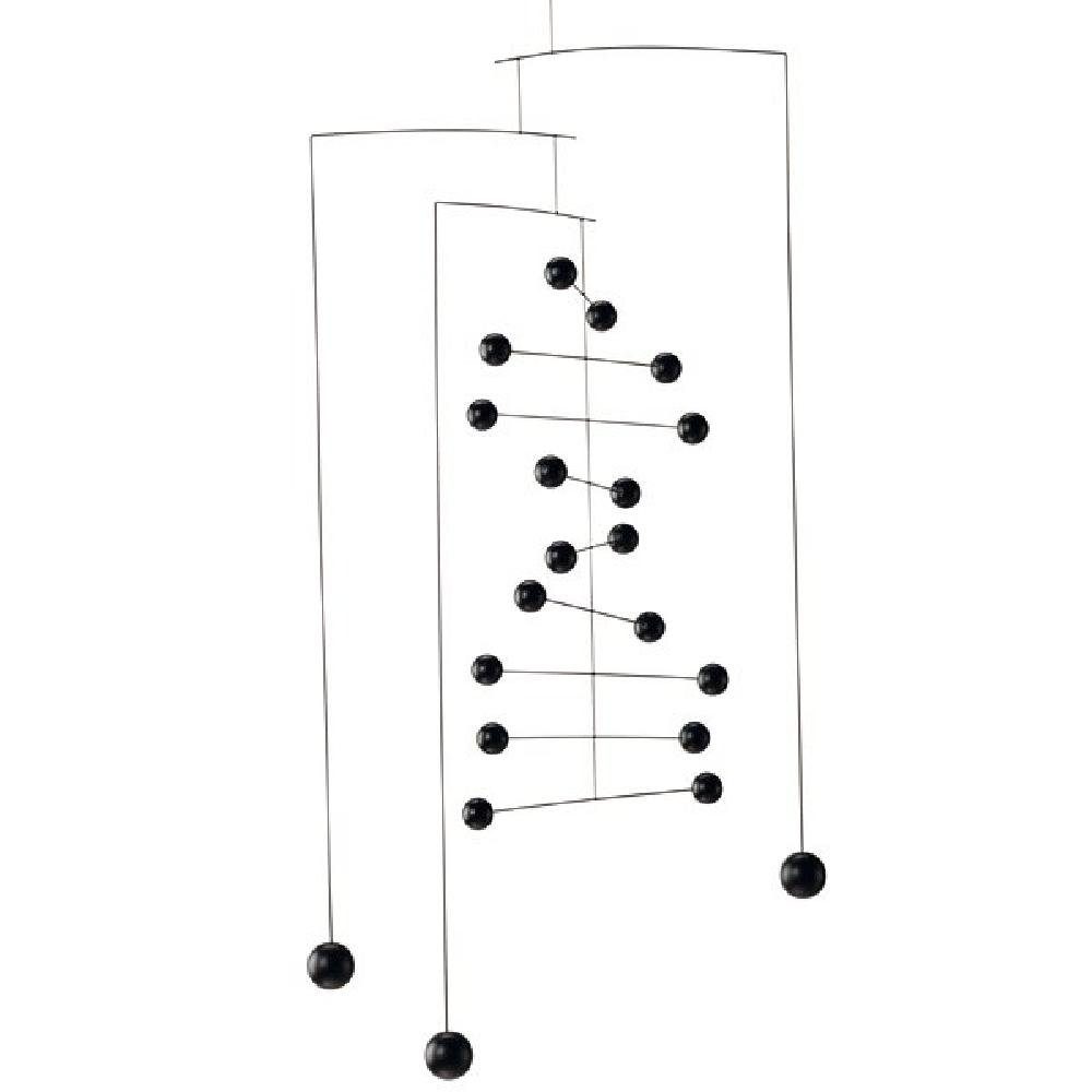 Flensted Mobiles Skulptur Mobile Kontrapunkt Schwarz