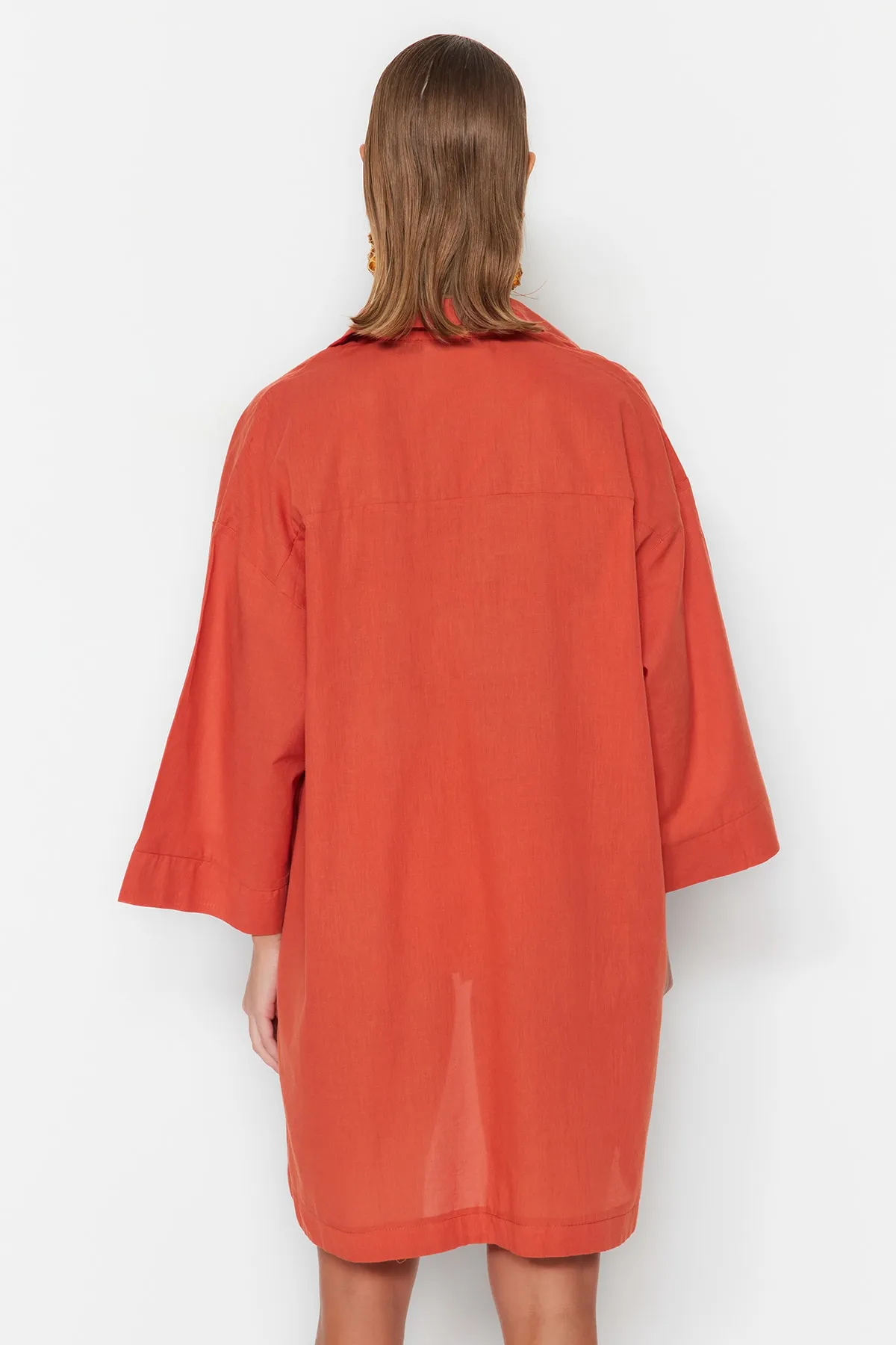 Trendyol Collection  Hemd - Braun - Oversized